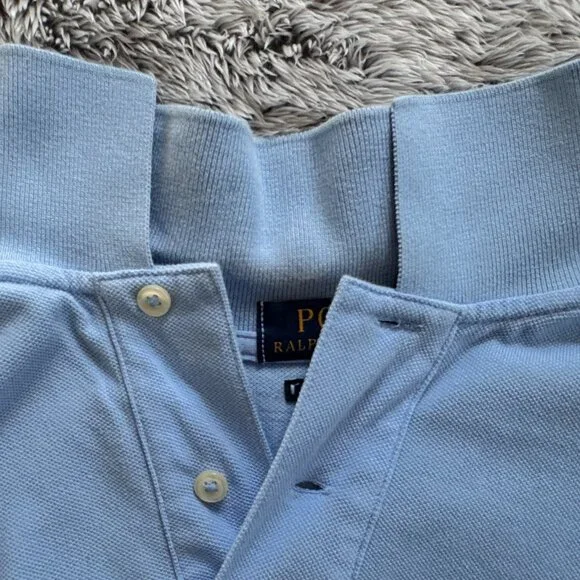 Light Blue Ralph Lauren Polo Custom Slim Fit Small SP - Picture 5 of 7